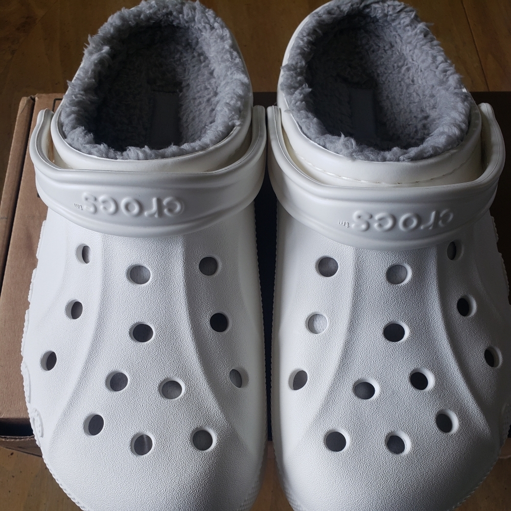 Men's Fuzzy Crocs New size 10